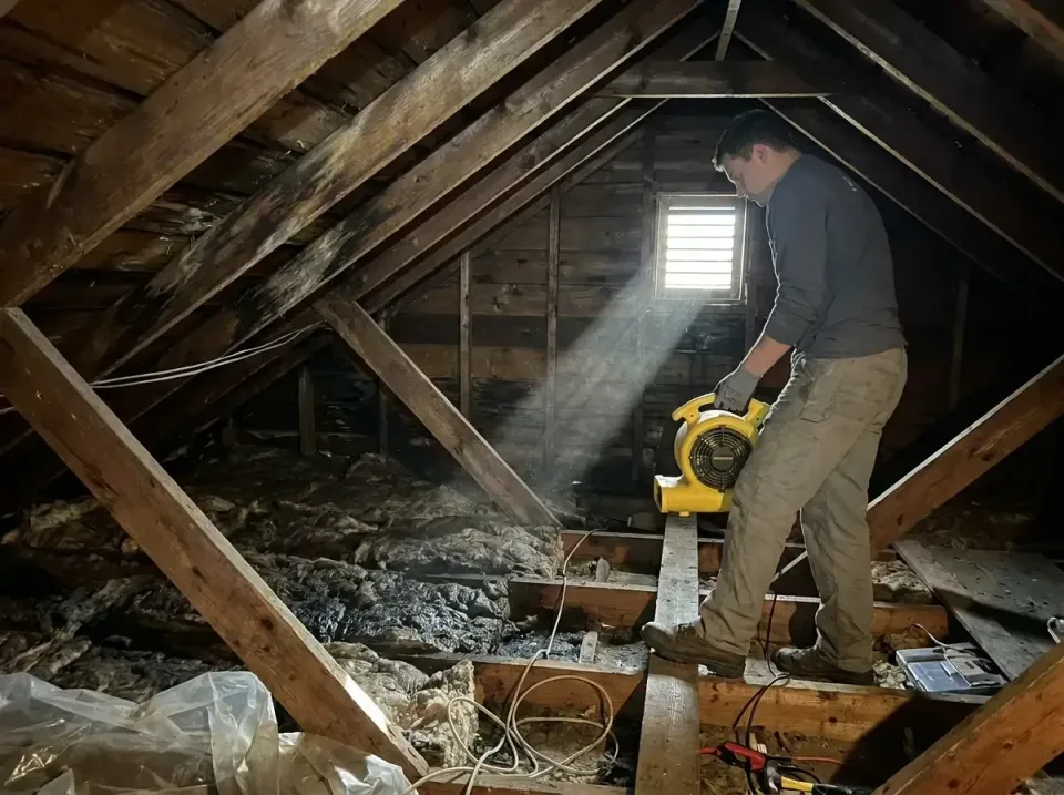 attic-water-damage-drying-proc-007 — frequently asked questions, Emergency Water Extraction & 24/7 Flood Response in Mesquit…